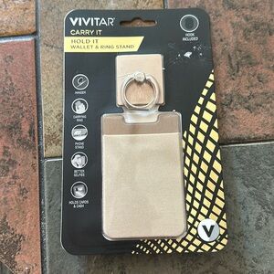 Cellphone wallet and ring stand - NIB